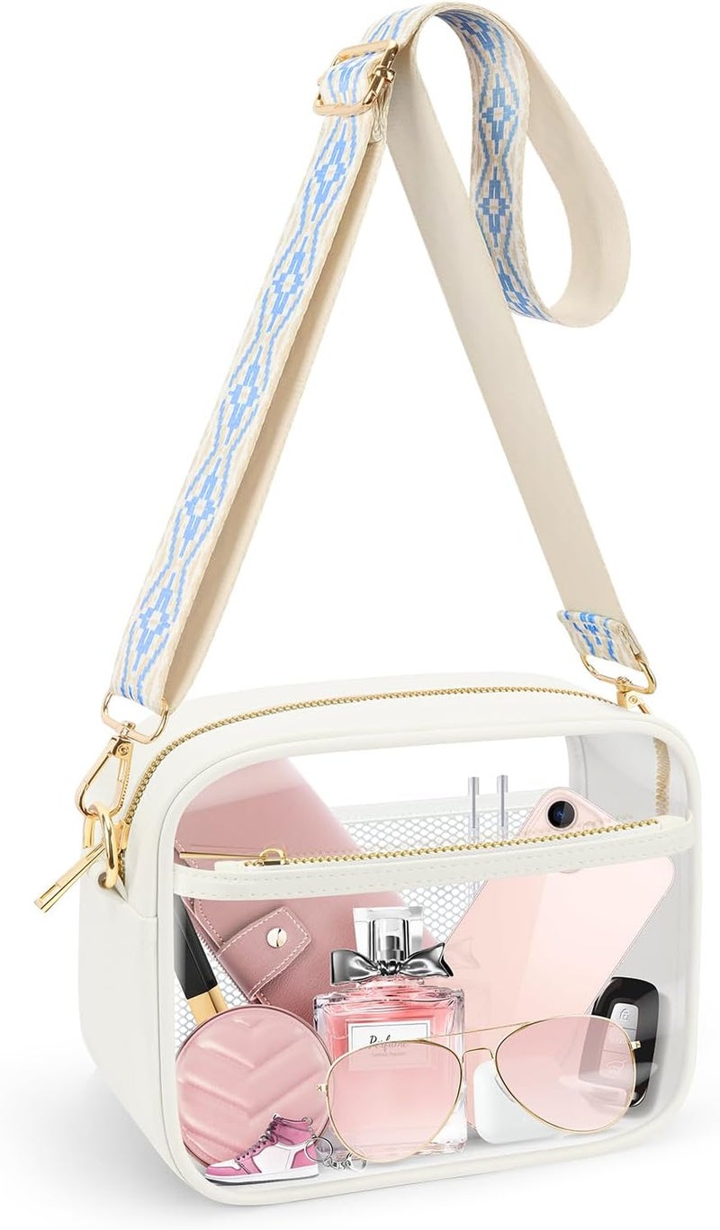KETIEE Clear Crossbody Bag, Stadium Approved Clear Purse Bag for Concerts Sports Events Festivals - Image 1